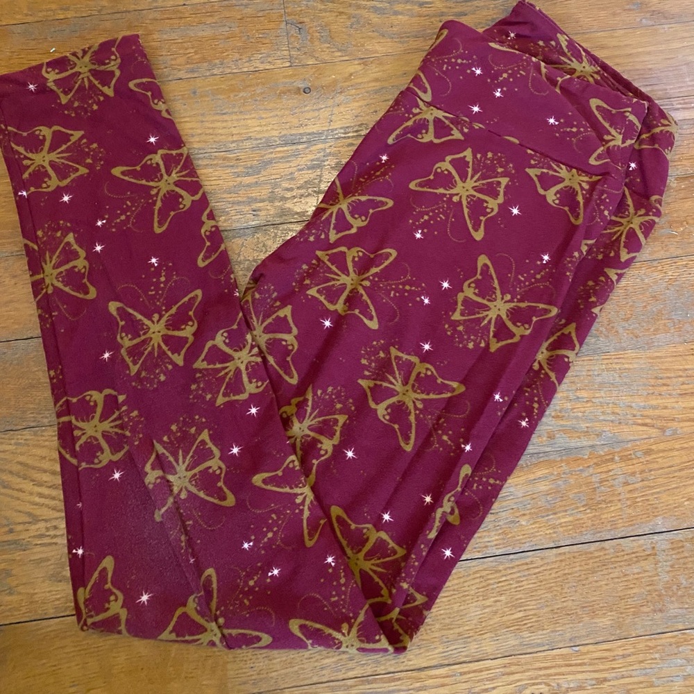 LuLaRoe Os Butterfly Leggings